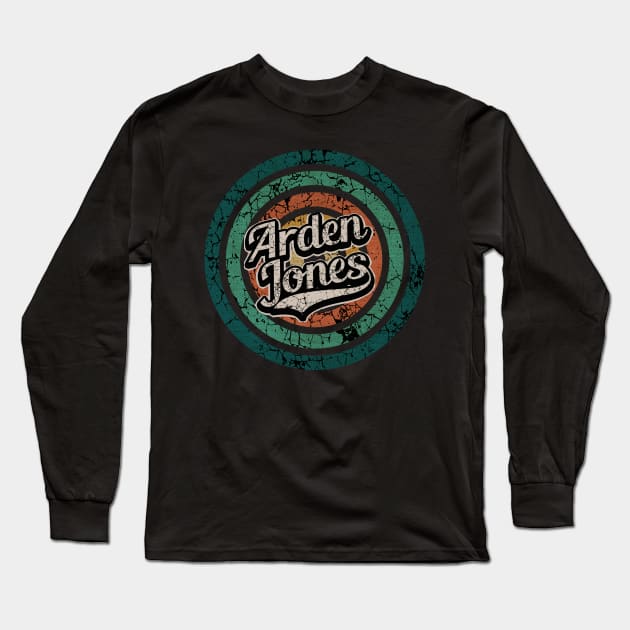 Arden Jones // Retro Circle Crack Vintage Long Sleeve T-Shirt by People Mask